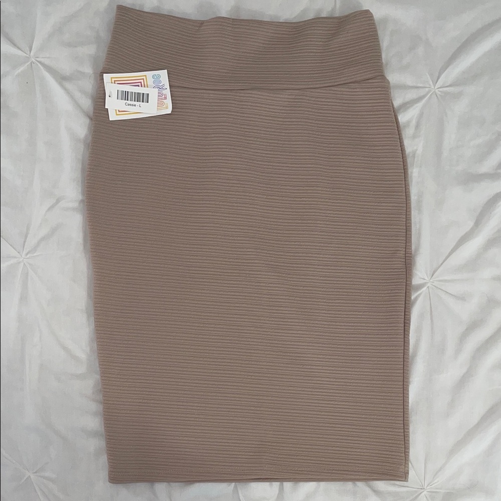 LuLaRoe Women's Pencil Skirt in Tan